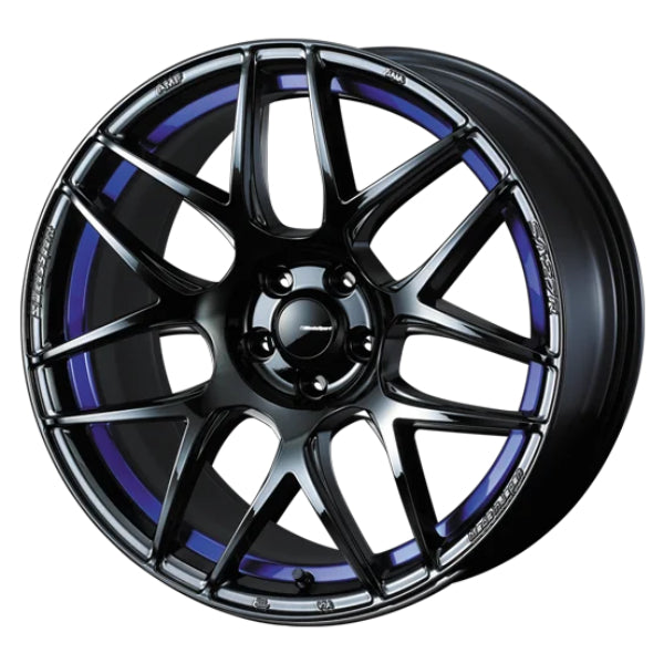 WedsSport SA-27R Wheel (Face R) - 18x9.5 / Offset +45 / 5x114.3 (Blue Light Chrome II)
