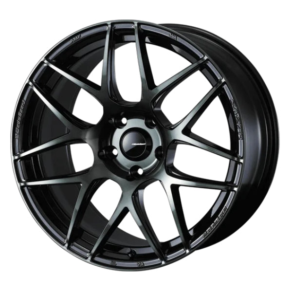 WedsSport SA-27R Wheel (Face M) - 18x8.5 / Offset +45 / 5x100 (Weds Black Clear)