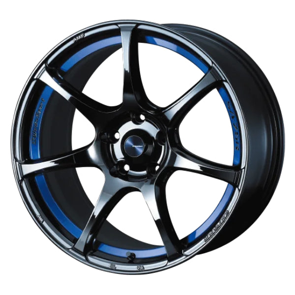 WedsSport SA-75R Wheel (Face FR) - 17x7.5 / Offset +48 / 5x100 (Blue Light Chrome II)