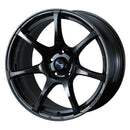 WedsSport SA-75R Wheel (Face F) - 18x7.5 / Offset +35 / 5x114.3 (Hyper Black Clear II)