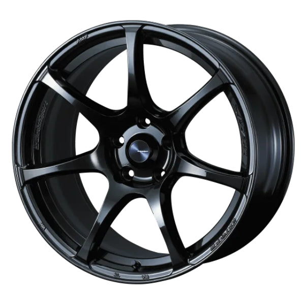 WedsSport SA-75R Wheel (Face F) - 18x7.5 / Offset +35 / 5x114.3 (Hyper Black Clear II)