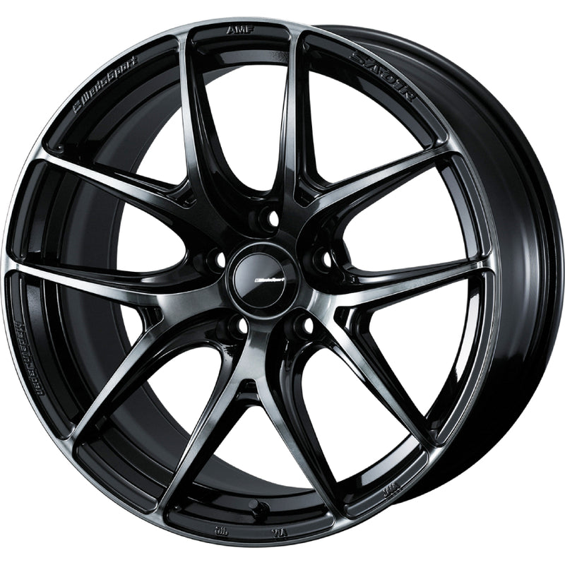WedsSport SA-01R Wheel (Face M) - 18x8.5 / Offset +45 / 5x114.3 (Weds Black Clear)