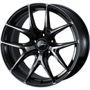 WedsSport SA-01R Wheel (Face F) - 18x7.5 / Offset +35 / 5x114.3 (Weds Black Clear)