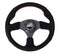 NRG Reinforced Steering Wheel (320mm) Suede w/Red Stitch