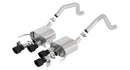 Borla Axle-Back Exhaust – 2015+ Chevy Corvette C7 Z06 6.2L Black Quad Tips without AFM with NPP - product image 3