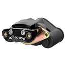 Wilwood Electronic Parking Brake Left Caliper - 1.25 in Rotor Thickness / Black Powder Coat / 4.75 in Mounting Centers / Lug Mount | 120-15688-BK