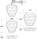 StopTech Sport Brake Pads – 2000-2002 Audi S4 product image 4