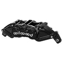 Wilwood UTV4 Brake Caliper - 1.00/1.00 in Piston Bores / 0.25 in Rotor Thickness / Black | 120-16572-BK