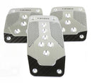 NRG Aluminum Sport Pedal M/T – Silver with Black Carbon