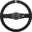 OMP Rally Dished Steering Wheel 350mm - Small Suede – Black