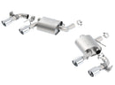 Borla Axle-Back Exhaust – 16 Chevy Camaro SS 6.2L with Dual NPP Quad Tips Dual Exit Rear Section - product image 4