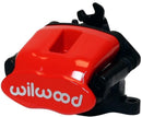 Wilwood Combination Parking Brake Right Brake Caliper - 41 mm Piston Bore / 0.810 in Rotor Thickness / Red | 120-10113-RD