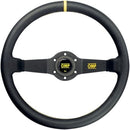 OMP Rally Dished Steering Wheel 350mm - Large Leather – Black