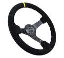 NRG 350mm Deep Dish Suede Steering Wheel – 3" Dish