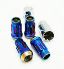 Wheel Mate Muteki SR45R Wheel Lock Set – 45mm – M12x1.50 Burning Blue Neon
