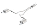 Borla Cat-Back Exhaust – 15 Ford Mustang 3.7L V6 Single Round Rolled Tips - product image 4