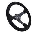 NRG 350mm Deep Dish Suede Steering Wheel – 3" Dish