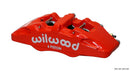 Wilwood Forged Dynapro 6 Left Brake Caliper - 1.62/1.38/1.38 in Piston Bores / 0.38 in Rotor Thickness / Red | 120-13431-RD