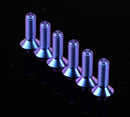 NRG Titanium Conical Steering Wheel Screw Kit – Purple