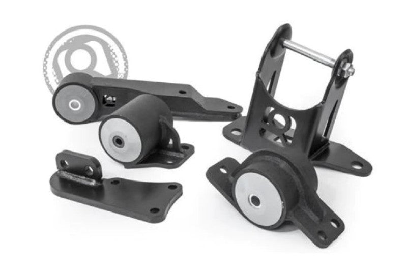 Innovative 00-07 Honda Insight K-Series Black Steel Mounts 75A Bushings (K20 Engine and Trans)