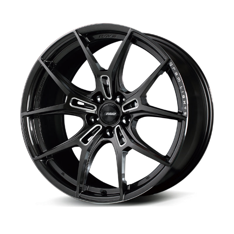 Gram Lights 57FXZ Wheel - 19x9.5 +38 | 5x120 | Super Dark Gunmetal and Machining Rim Edge DC 