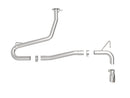 aFe Takeda 2.5" 304 Stainless Steel Axle-Back Exhaust without Muffler with Polished Tip 2018–2022 Hyundai Kona 1.6L Turbo AWD
