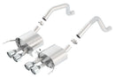 Borla Axle-Back Exhaust – 2014 Chevy Corvette C7 Z06 S / C without AFM without NPP Rear Section Dual Rd Rolled Tips - product image 4