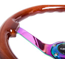 NRG 350mm Deep Dish Wood Grain Steering Wheel – 3" Dish