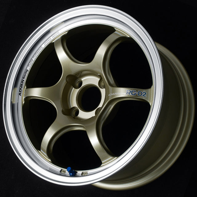 Advan RG-D2 Wheel (GTR Face) - 17x8.0 / Offset +35 / 4x100 (Machining & Champagne Gold)