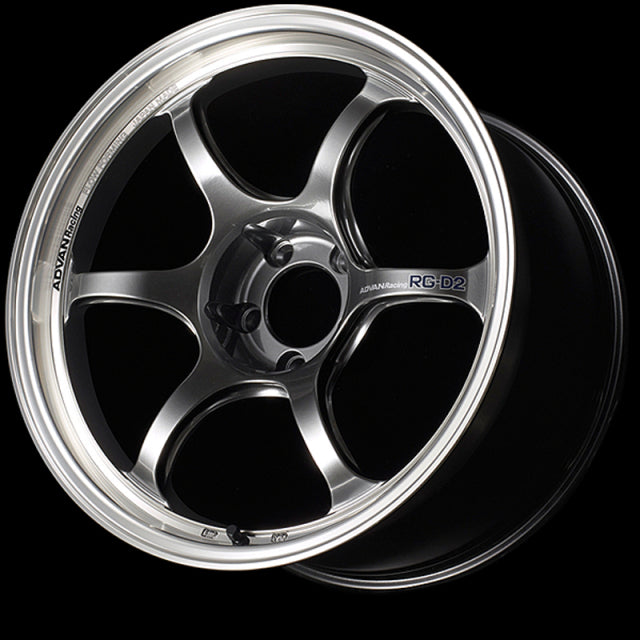 Advan RG-D2 Wheel (STD Face) - 18x8.0 / Offset +45 / 5x120 (Machining & Racing Hyper Black)