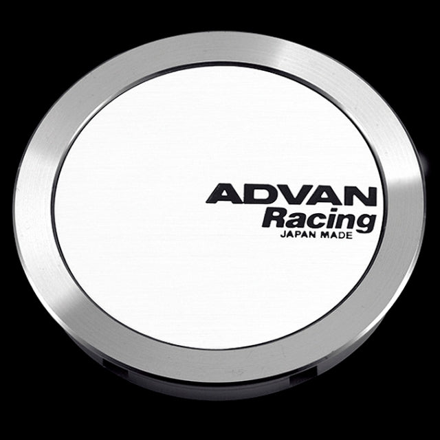 Advan Center Cap - Full Flat Cap (White) - 73mm