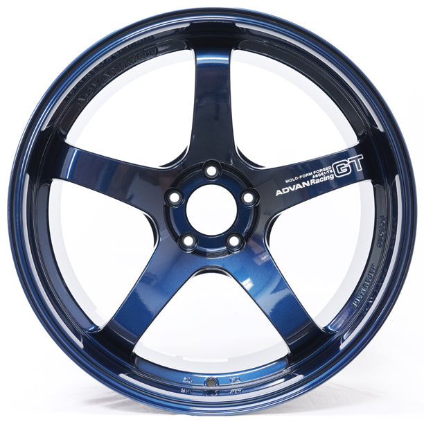 Advan GT Premium Wheel - 21x12.0 / Offset +45 / 5x120 (Racing Titanium Blue & Ring)