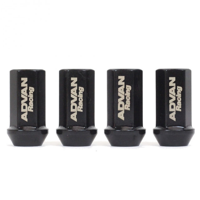 Advan Racing Lug Nuts - 12x1.50 17mm (Black) 4-Pack