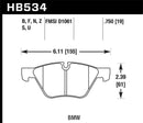 HAWK Performance HT-10 Race Brake Pads (Front) - 08-12 BMW 128i / 06 325i / 325xi / 07 328i / 328xi / 06 330i / 330xi