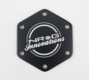 NRG Carbon Fiber with Red Texalium Fabrics Horn Delete Button Circular Logo Front/ Back – Default Title