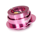 NRG Heart Shape Steering Wheel Quick Release – Pink Body / Pink Heart Ring