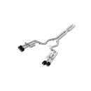 MBRP 3" Quad Rear Exit T304 Stainless Steel Cat-Back Exhaust w/ Carbon Fiber Tips – 2024+ Ford Mustang Dark Horse 5.0L (S650) – MBRP S72843CF