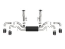 aFe MACH FORCE-Xp 3" to 2.5" 304 Stainless Steel Cat-Back (No NPP) 2020 Chevrolet Corvette (C8) 6.2L – Carbon Tip