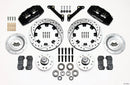 Wilwood Dynapro 6 Front Brake Kit (12.19 in Drilled & Slotted Rotors - Black Calipers) - 1979-1981 Chevrolet Camaro - Hub Kit | 140-12836-D