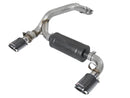 aFe Takeda 3 in. 304 Stainless Steel Axle-Back Exhaust System (Carbon Fiber Tips) – 16–18 Ford Focus RS 2.3L I4 Turbo
