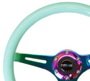 NRG 350mm Wood Grain Steering Wheel – 1.5" Deep Dish