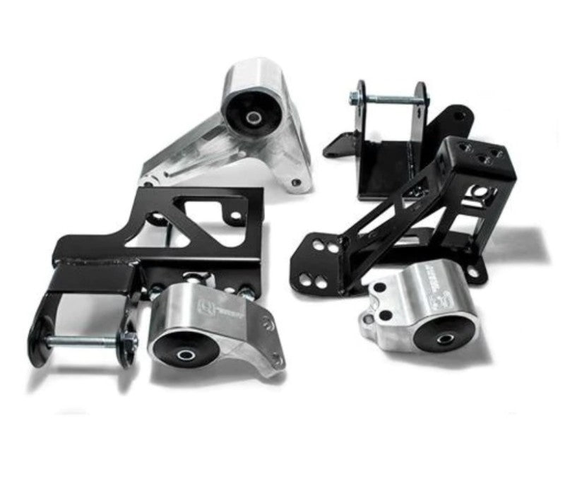 Innovative 92-95 Civic K-Series Silver Aluminum Mounts Solid Bushings (Not K24 Trans)