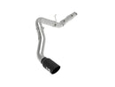 aFe 5 in. 409 Stainless Steel DPF-Back Exhaust System Large-Bore HD (Black Tip) – 19–20 Ram Diesel Trucks 6.7L I6 Turbo Diesel