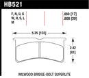 HAWK Performance HT-10 Race Brake Pads - Wilwood Superlite