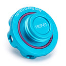 Podium Oil Cap in Satin Teal for Hondas/Acuras