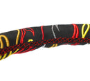 NRG Reinforced Steering Wheel R Litteral Sig 3in Deep/5mm Chrm Spk - Black Alc with Red Stitch