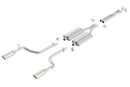 Borla Cat-Back Exhaust – 05-10+ Charger / Magnum / 300C R / T 5.7L Aggressive - product image 2