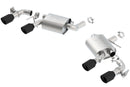 Borla Axle-Back Exhaust – 2016 Chevy Camaro V8 SS Rear Section with Dual Mode Valves Ceramic Black - product image 2