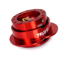NRG Heart Shape Steering Wheel Quick Release – Red Body / Red Heart Ring
