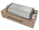 aFe MACH FORCE-Xp SS Muffler 3" Center Inlet / 3" Offset Outlet 22" L x 11" W x 6" H Body
